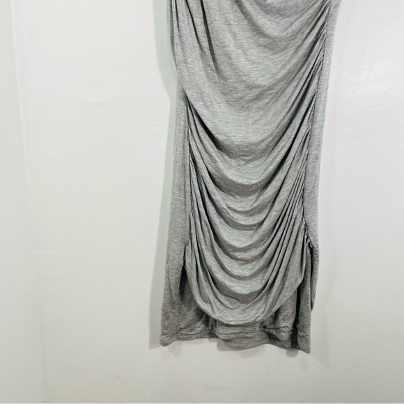 NWT The Line By K Ayme Gray Ruched Mock Neck Sleeveless Mini Dress XL - Picture 3 of 12